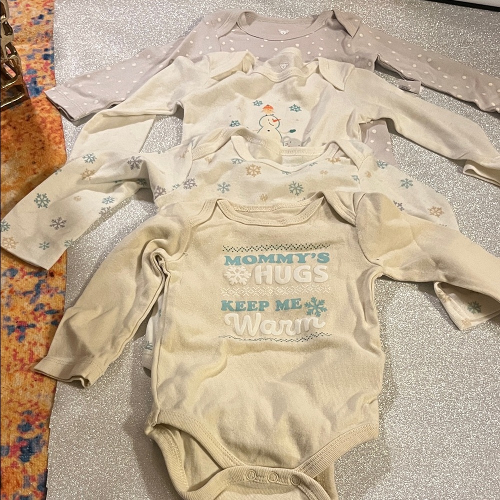 Koala Kids Cream and Blue Bodysuit Set